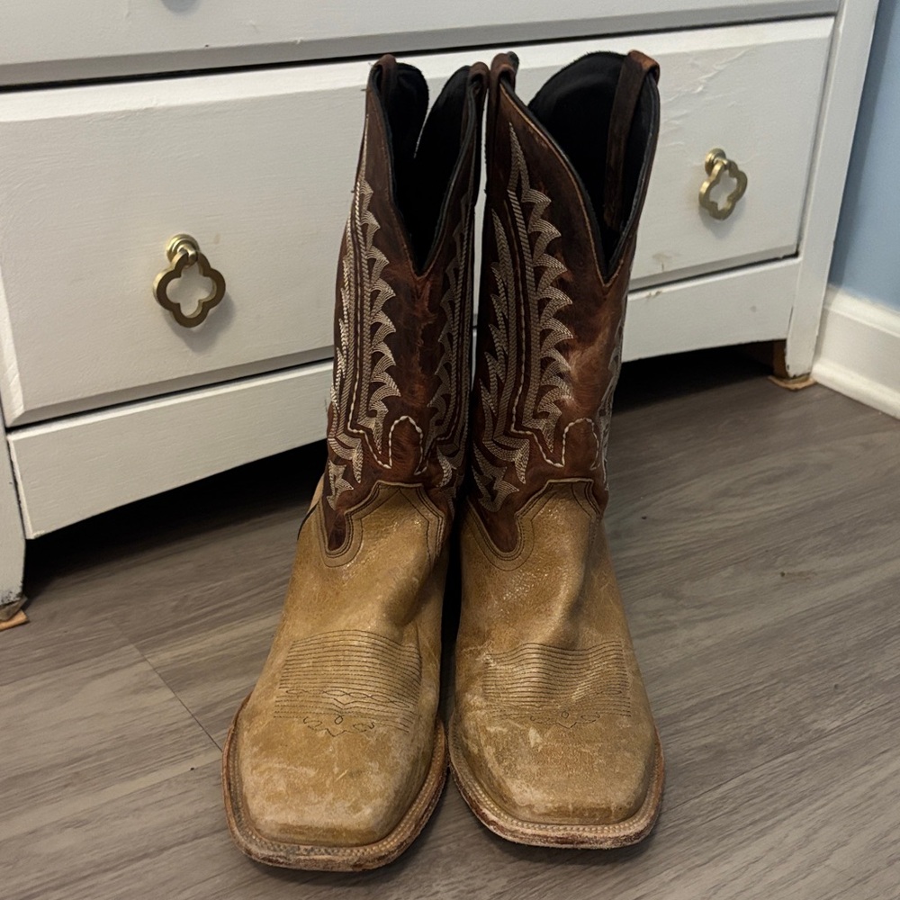 J.B. Dillon Brown and Tan Men's Boots